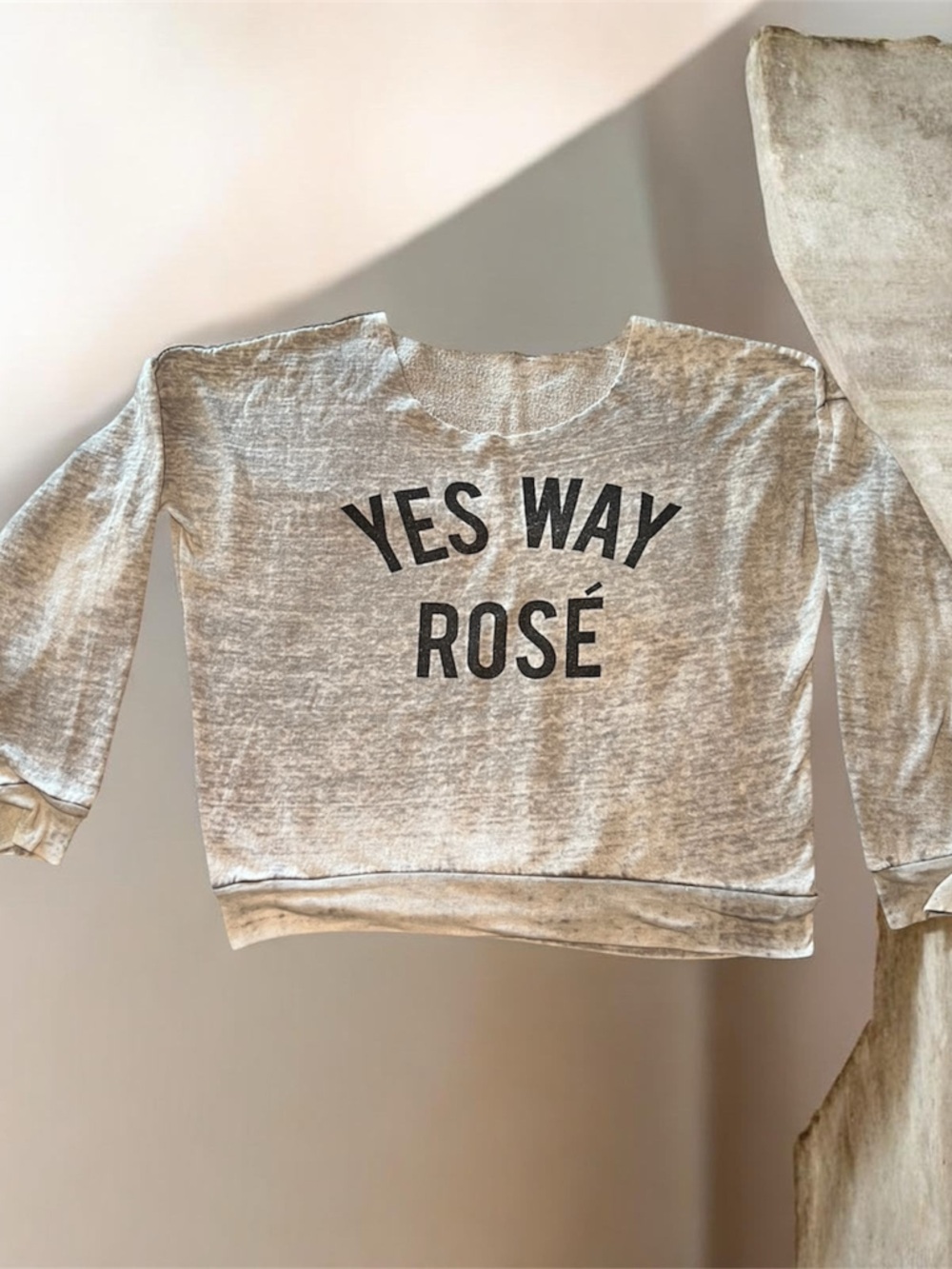 Off-the-Shoulder 'Yes Way Rosé' Women's Sweater - Gray